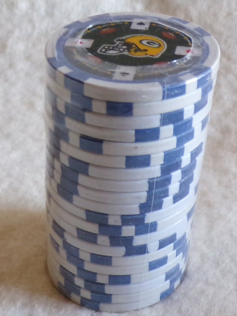 20 Greenbay Packers poker chips NFL Football Preseason